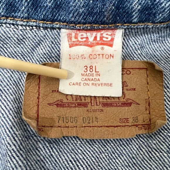 Levi’s 71506 0214 Vintage Trucker Jean Jackets Size 38L - Picture 4 of 15